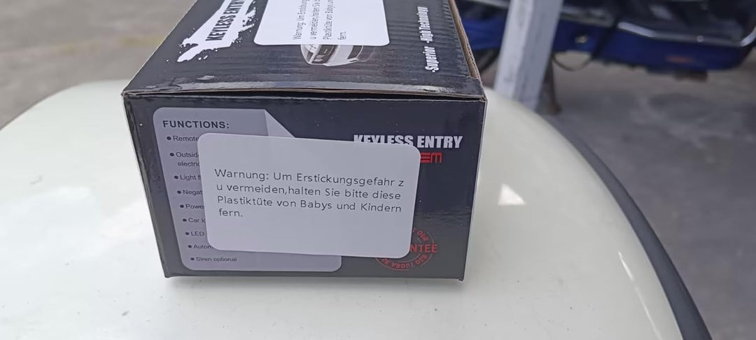 XUKEY Auto Zentralverriegelung Universal Keyless Go Nachrüsten Schlüsselloses Zugangssystem Auto Tür