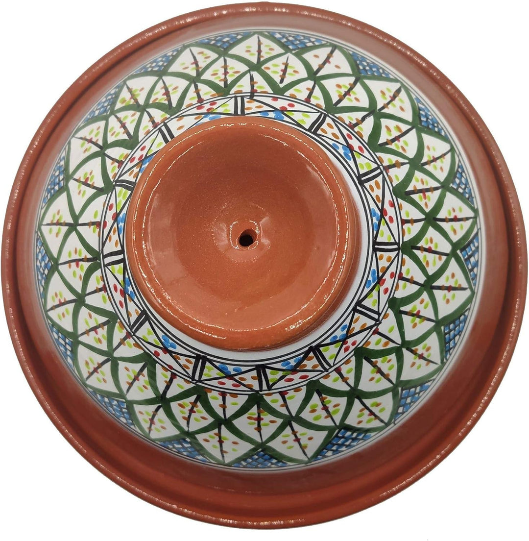 Tajine Terracotta-Topf Ethnischer Teller Marokkanisch Tunesisch XL 32 cm 2910201101