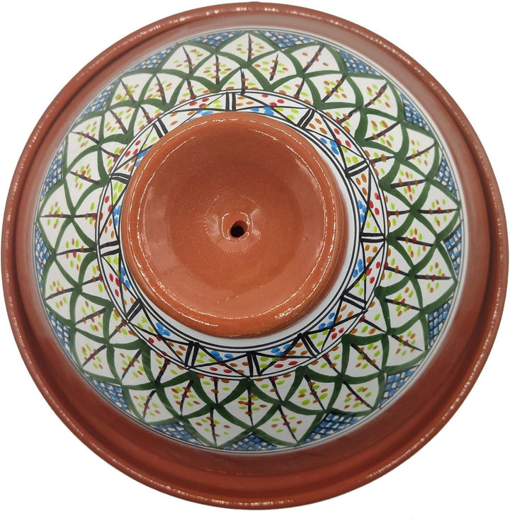 Tajine Terracotta-Topf Ethnischer Teller Marokkanisch Tunesisch XL 32 cm 2910201101