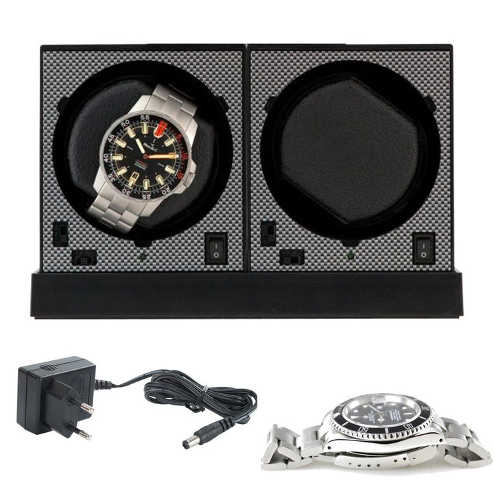 Uhrenbeweger Boxy CARBON EDITION PRO2 Base MED - Kollektion 2024 von Beco Technic