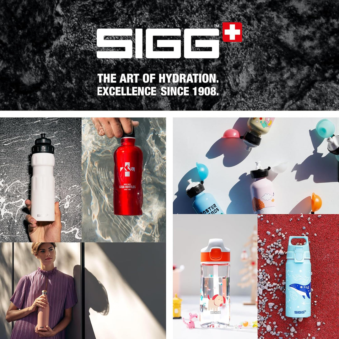 SIGG - Alu Trinkflasche Kinder - WMB ONE - Made in Switzerland - Für Kohlensäurehaltige Getränke Gee