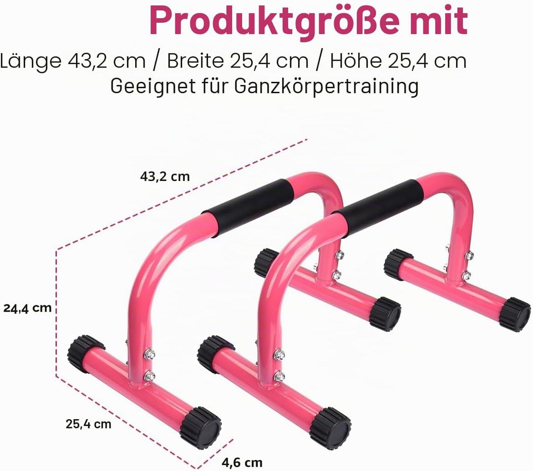 AmazeFan Parallettes, Handstand Barrenm, Grosser Push Up Bar &amp; &amp; Dip Barren, Rutschfeste Liegestützg