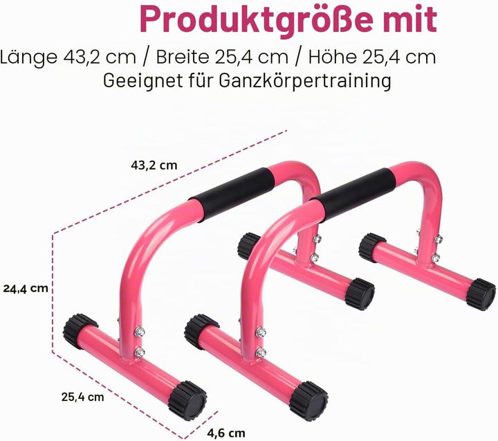 AmazeFan Parallettes, Handstand Barrenm, Grosser Push Up Bar &amp; &amp; Dip Barren, Rutschfeste Liegestützg
