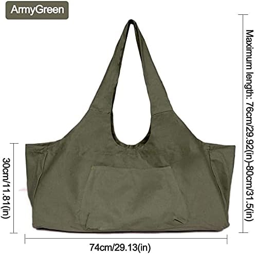 Namvo Grosse Tasche für Yogamatte, Mehrzweck-Turnbeutel mit Seitentasche, Tragetasche Passend für di