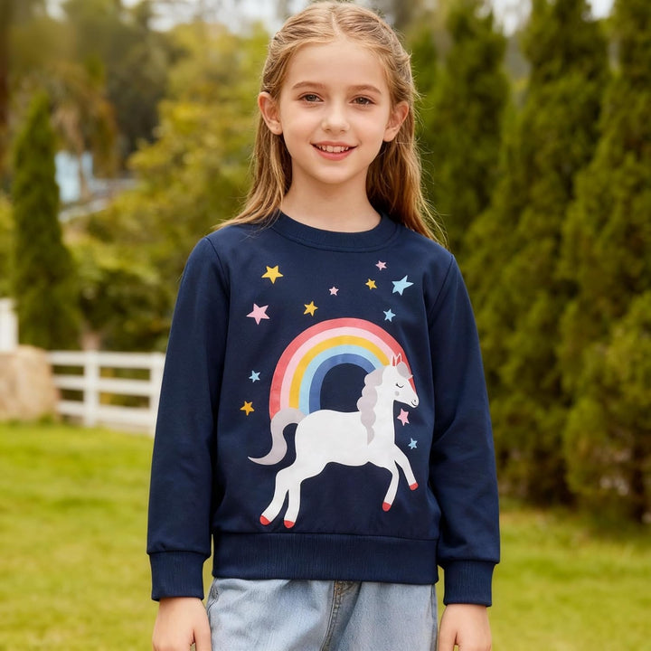 Sweatshirt Mädchen Pullover für Kinder Mädchen Baumwolle Sweater Kleinkind Mädchen Langarm Tops Alte