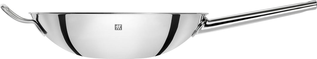 ZWILLING Plus Wok, Antihaftbeschichtung, Inkl. Glasdeckel und herausnehmbaren Gittereinsatz, Mit lan