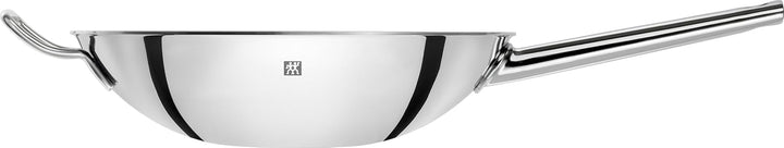 ZWILLING Plus Wok, Antihaftbeschichtung, Inkl. Glasdeckel und herausnehmbaren Gittereinsatz, Mit lan