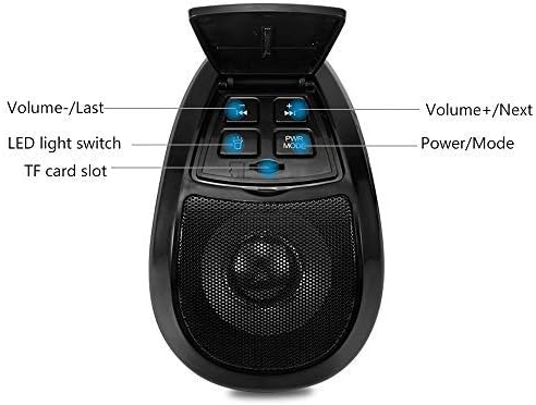 MASO Motorrad Audio Lautsprecher Motorrad Bluetooth Wireless MP3 Musik Player Wasserdichtes FM Radio