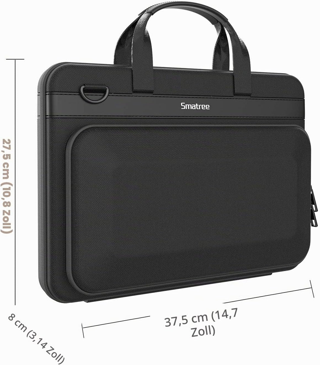Smatree 14 Zoll Laptop Aktentasche, Hartschalen Umhängetasche Koffer für HP EliteBook 14 Zoll/Huawei