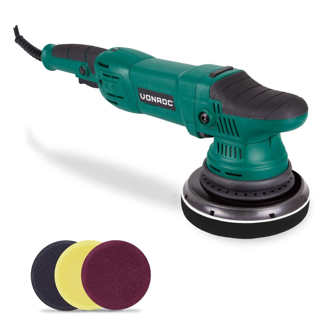 VONROC Exzentrische Poliermaschine Set/Dual Action/Poliermaschinen-Set – Konstant-Elektronik – Soft