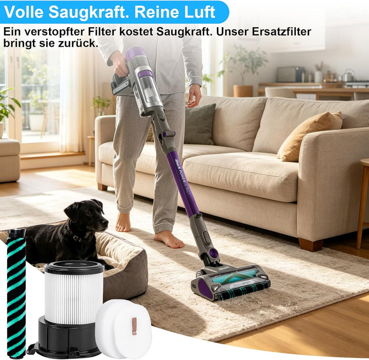 Filter für Shark PowerDetect Akku Staubsauger IP3225EUT IP3251EUT IP3253EUT IP1251EUT: 1 Soft-Bürste