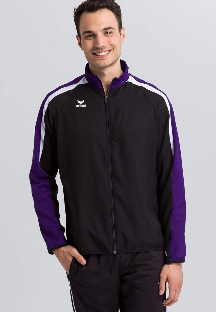 Erima Herren Liga Line 2.0 Präsentationsjacke M Schwarz/Violet/Weiss, M Schwarz/Violet/Weiss