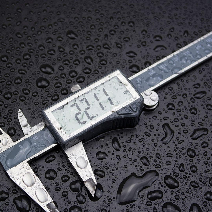 Clockwise Tools DCLR-0805 Elektronischer Digitaler Mikrometer Messschieber Zoll/metrisch/Brüche 0-8
