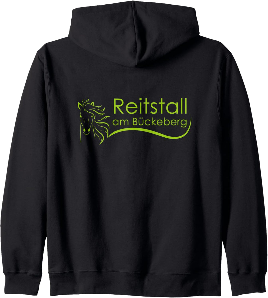 Grünes Logo "Reitstall am Bückeberge" Kapuzenjacke