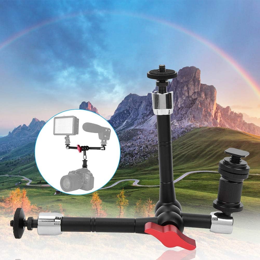 Magic Arm mit Klemme für Spiegelreflexkameras, Mikrofonmonitor, 11" Gelenk-Reibungsstabilisator Ausg
