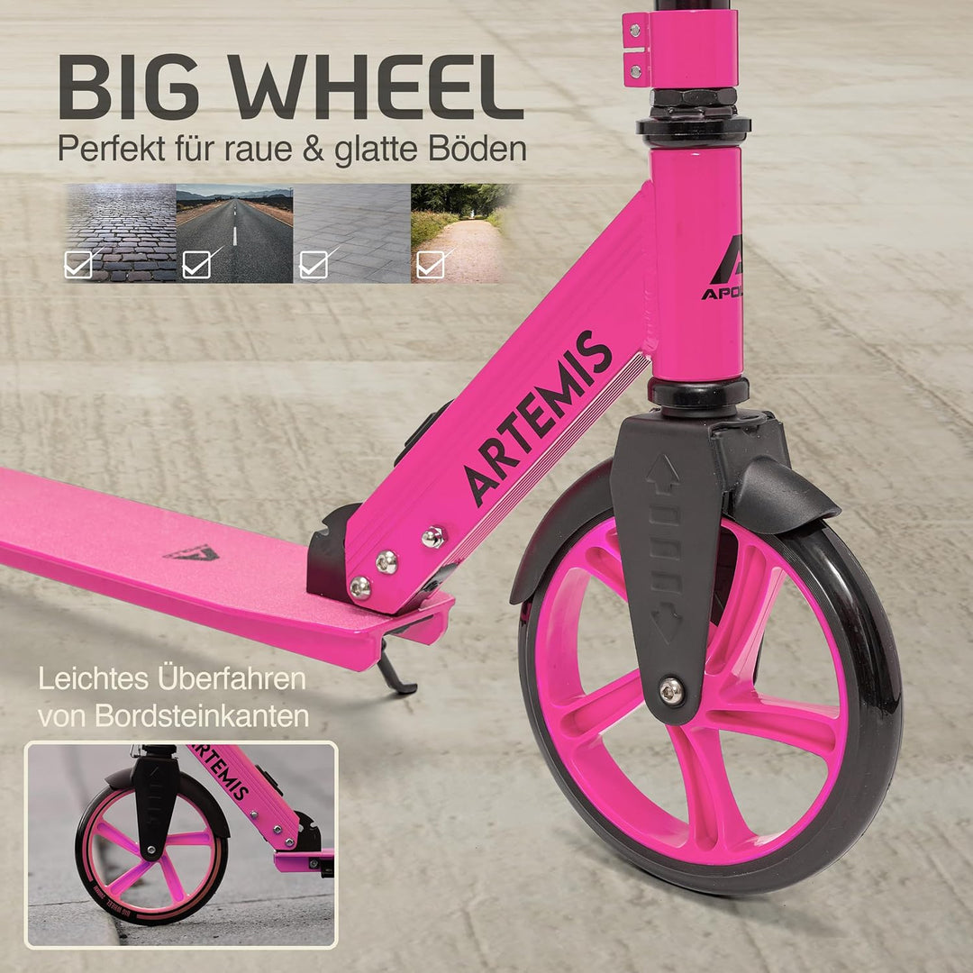 Apollo Artemis City Roller - Höhenverstellbarer Scooter für Kinder, Teens und Erwachsene, Tretroller