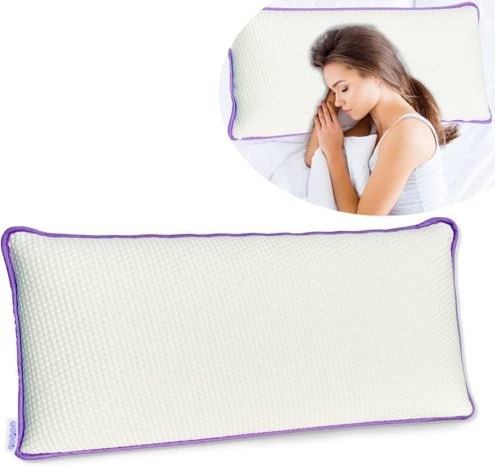 QUQON® Seitenschläferkissen - 40x80cm - Memory Foam - orthopädisches Kopfkissen für Nacken und Schul