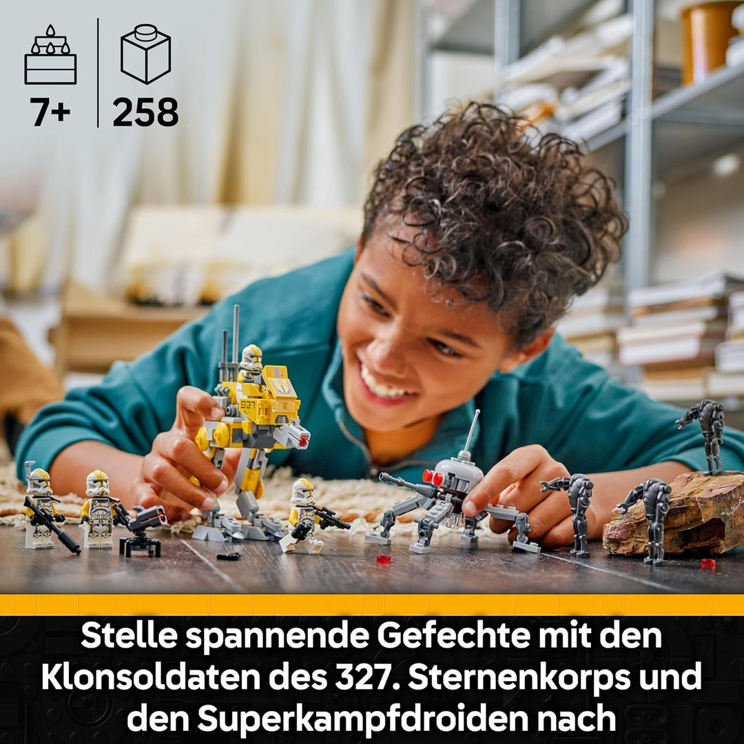 LEGO Star Wars Klonsoldaten des 327. Sternenkorps Battle Pack - Spielzeug für Kinder ab 7 Jahren - M