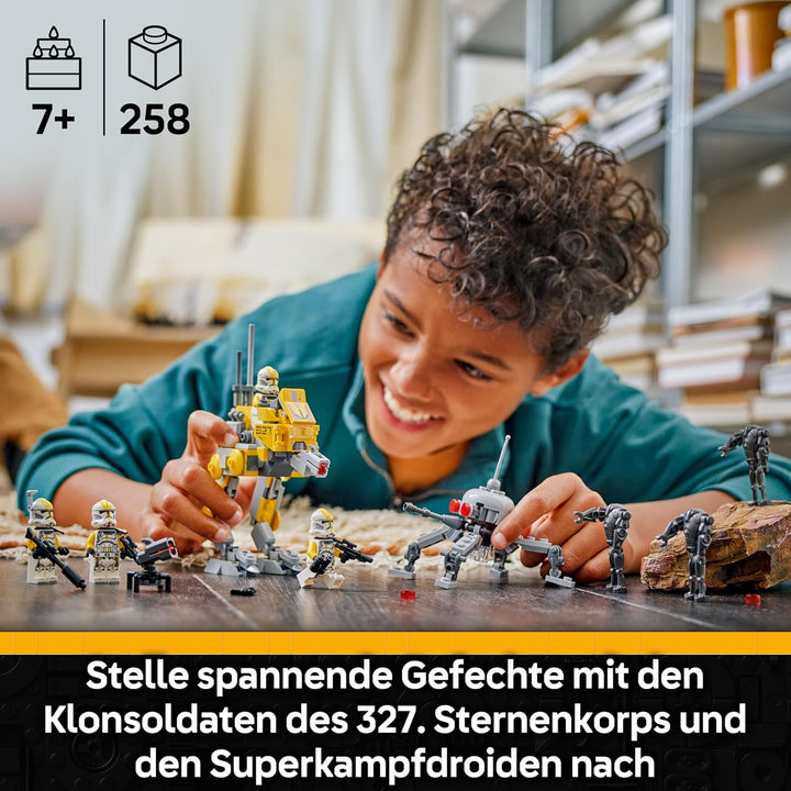 LEGO Star Wars Klonsoldaten des 327. Sternenkorps Battle Pack - Spielzeug für Kinder ab 7 Jahren - M