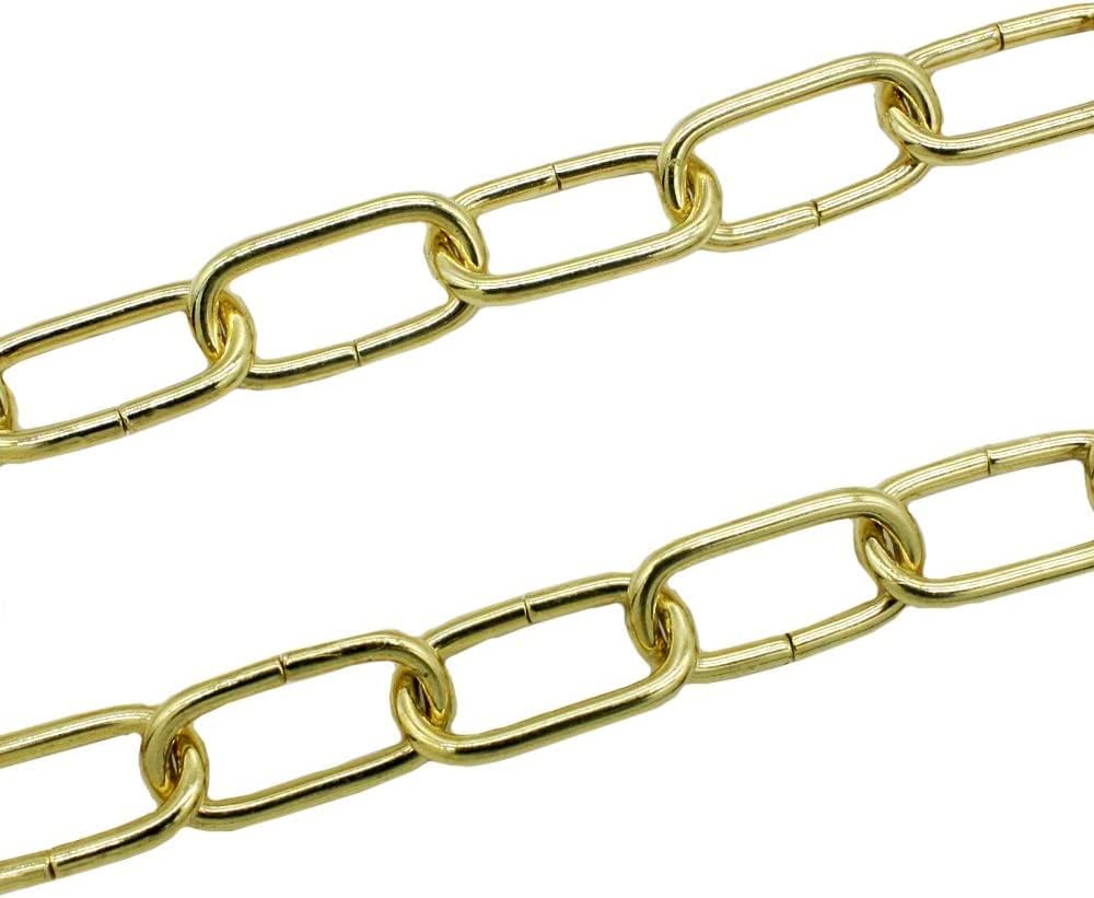 CHRISTOPH PALME 10m Eisenkette ø 2mm Glatt Zierkette Rundstahlkette Rundgliederkette Kette (Gold), G