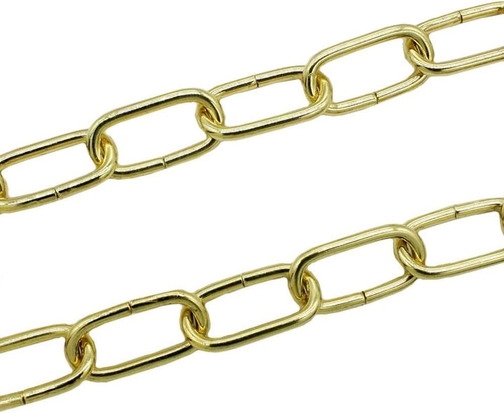 CHRISTOPH PALME 10m Eisenkette ø 2mm Glatt Zierkette Rundstahlkette Rundgliederkette Kette (Gold), G
