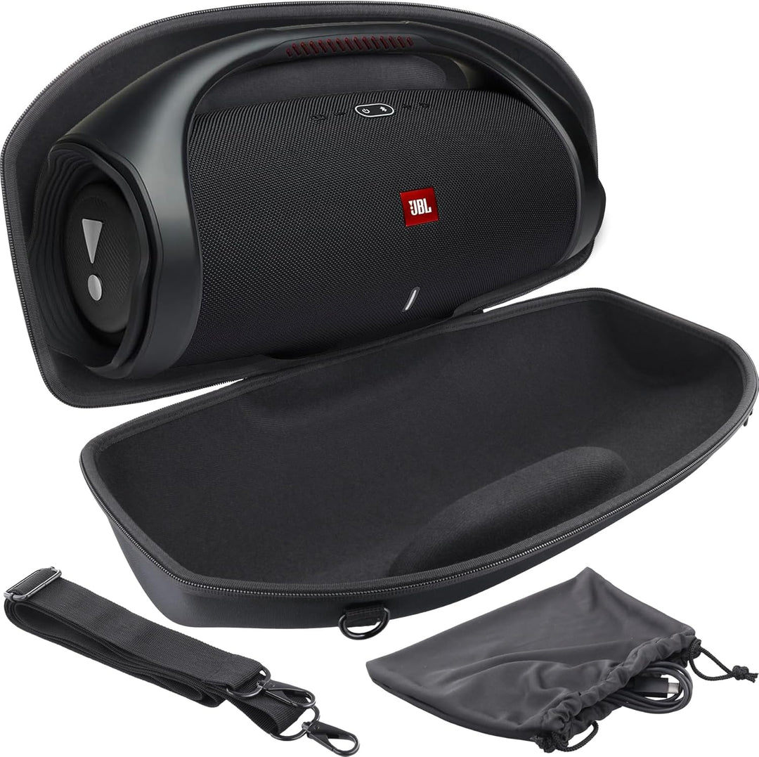 co2CREA Hart Tragetasche mit Mini Zubehörtasche und Schultergurt Für JBL Boombox 3 /Boombox 3 WiFi/B