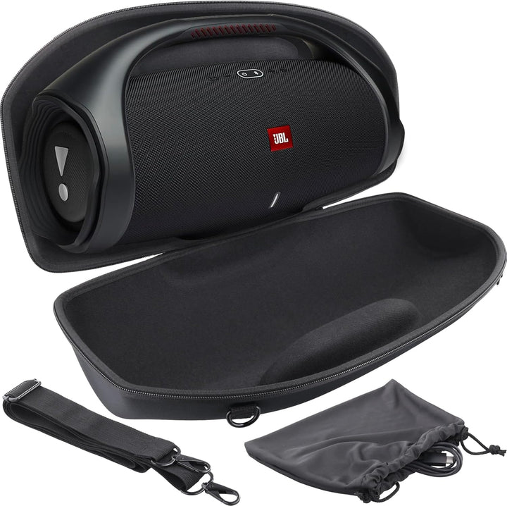 co2CREA Hart Tragetasche mit Mini Zubehörtasche und Schultergurt Für JBL Boombox 3 /Boombox 3 WiFi/B