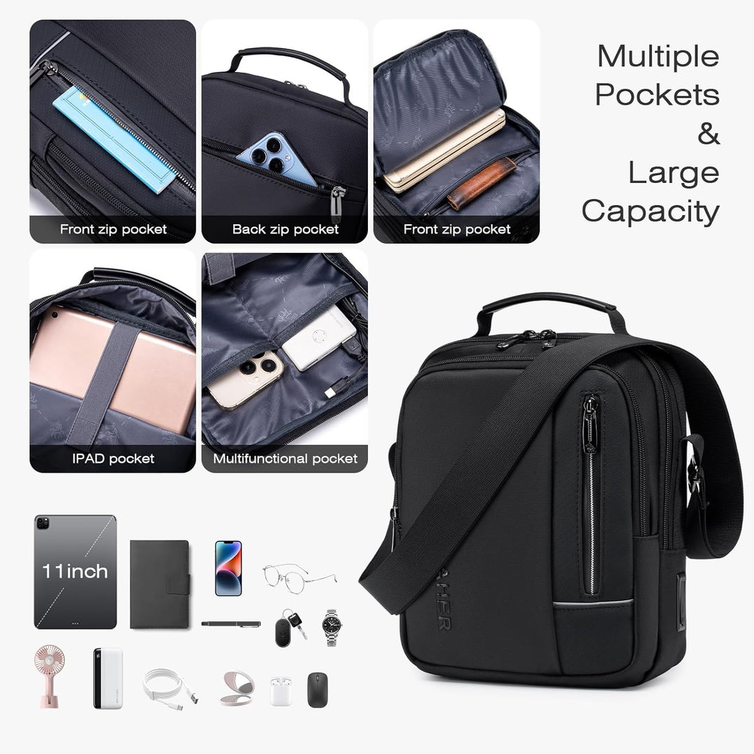 SPAHER Herren Handtaschen Zum Umhängen Umhangetasche Mann Schultertasche Männer Herrentasche Zum Umh