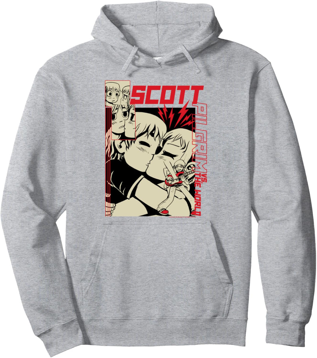 Scott Pilgrim Vs. The World Ramona and Scott Anime Poster Pullover Hoodie