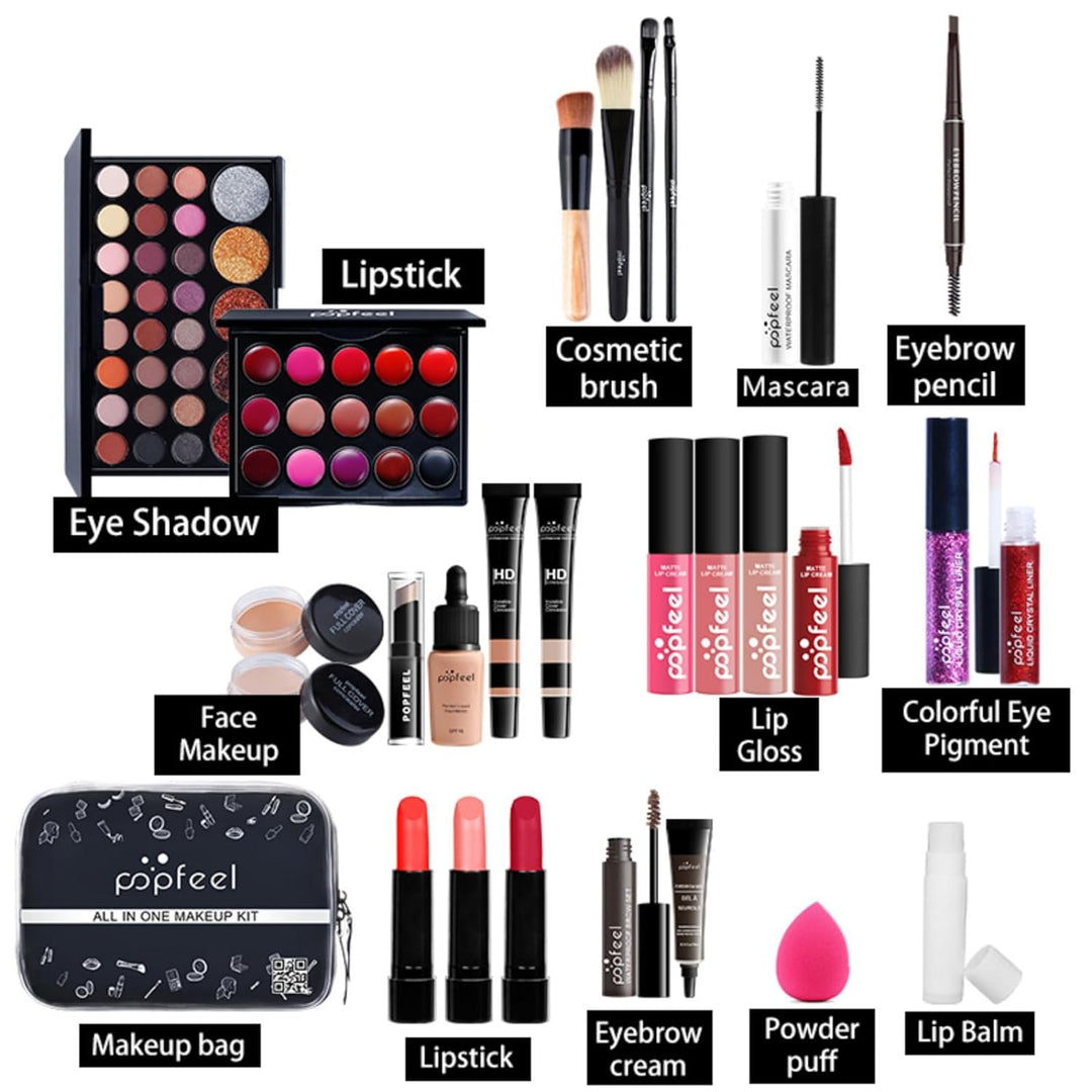 FantasyDay Multifunktions Exquisite Make-up Geschenkset Kosmetik Schmink Kit für Gesicht, Augen und