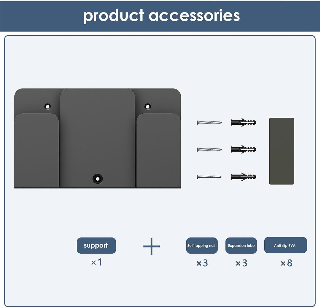 Laptop-Wandhalterung – Metall-Computertastaturhalter an der Wand – Kabelbox-Halterung, Laptop-Halter