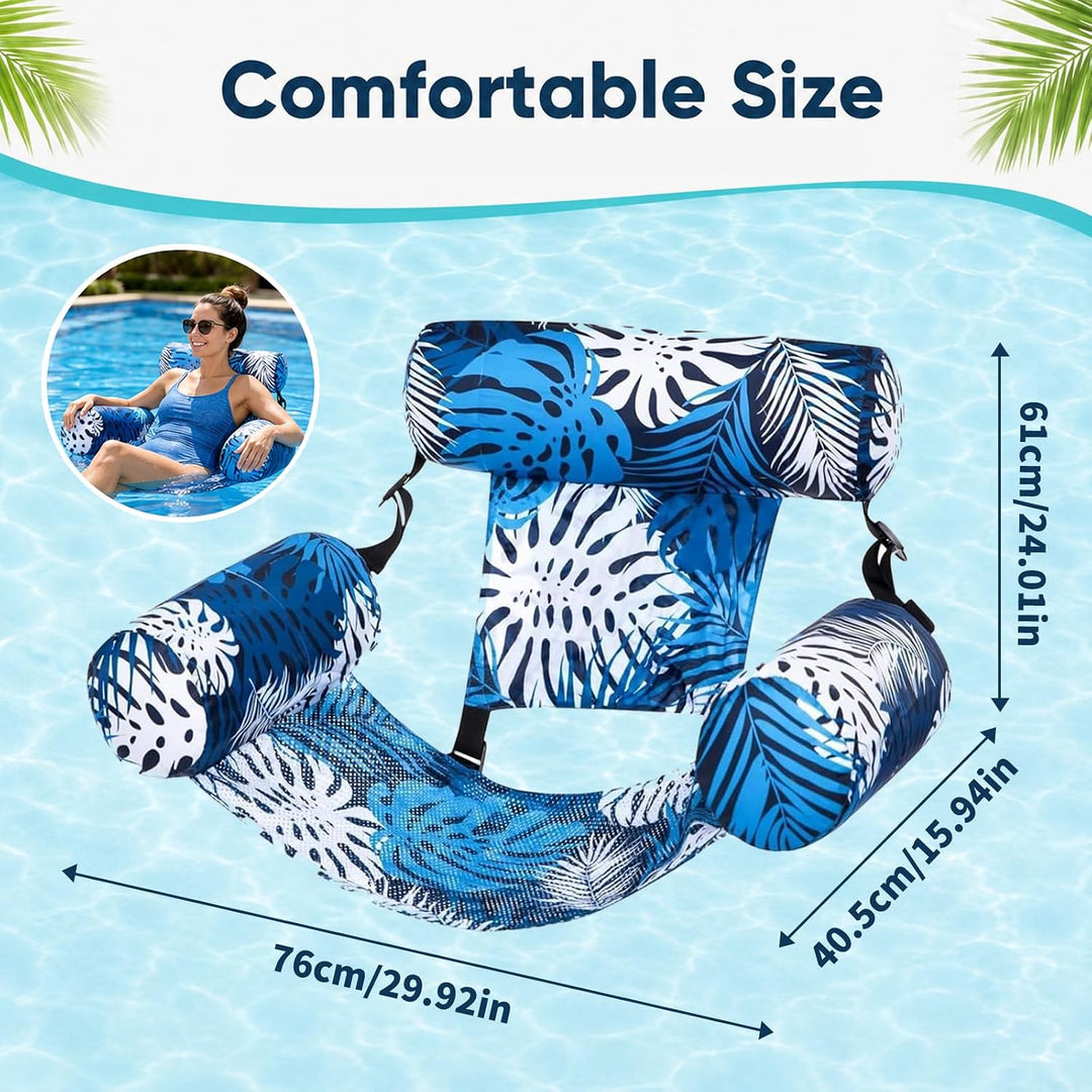 Schwimmsessel,Pool Sessel,Aufblasbarer Sessel für Pool,Aufblasbare Wasser Pool Luftmatratze für Erwa