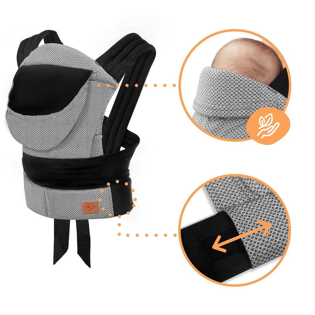 Kindekraft ADOREE Babytrage ab 3 Monate, Ergonomische Mei Tei, Verstellbare, 2 Tragemöglichkeiten: B