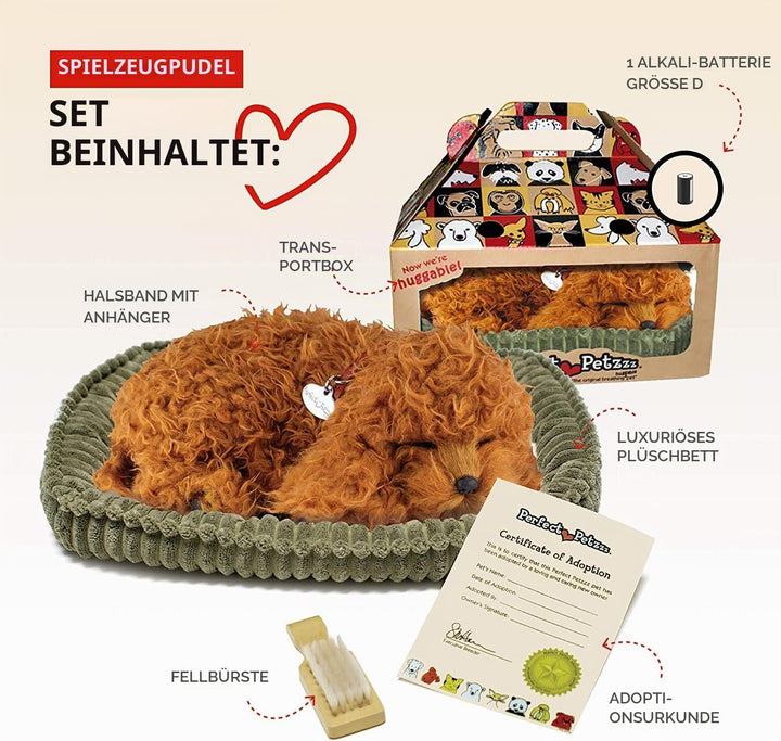 Perfect Petzzz Pudel Toy, der Welpe, der atmet