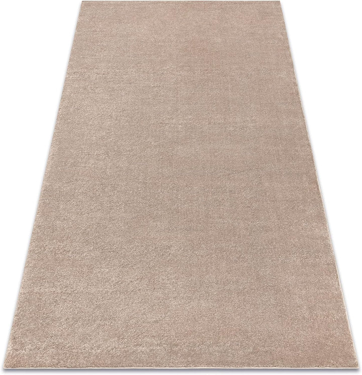 rugsx Teppich Softy beige, glatt, einfarbig, für Zimmer, Wohnzimmer, Schlafzimmer, 200x290 cm 200x29