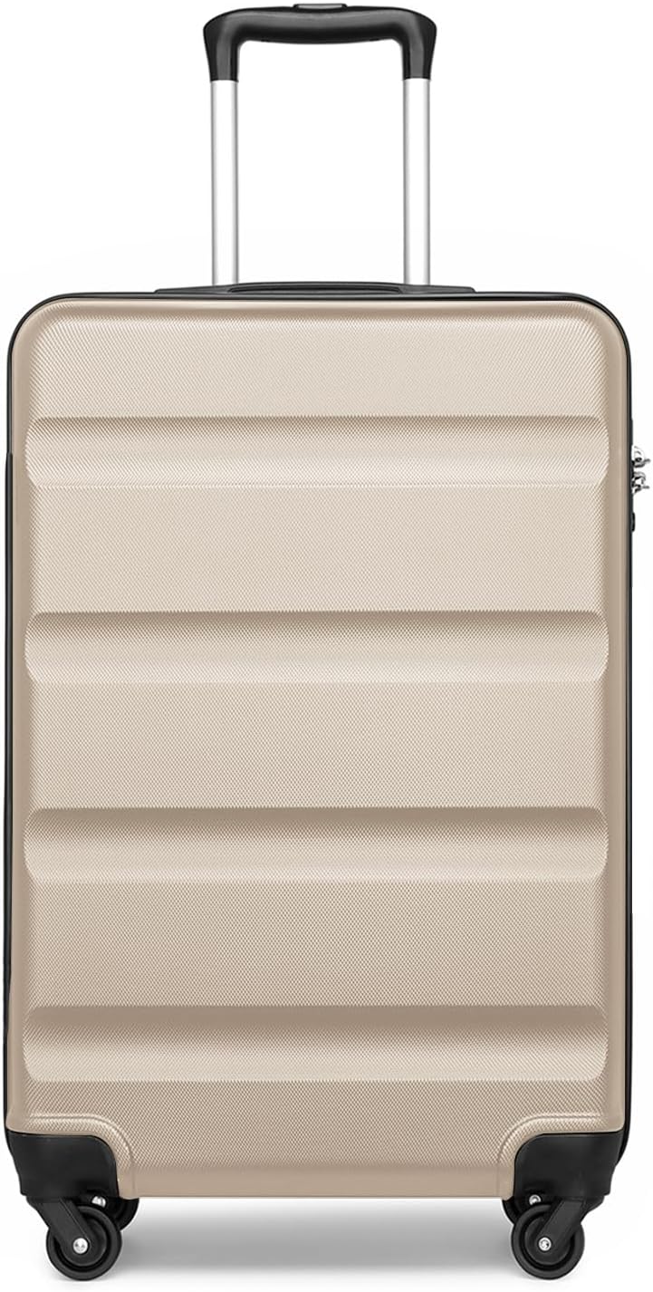 KONO Koffer Trolley Handgepäck Leicht Hartschalenkoffer aus ABS Reisekoffer mit 4 Rollen Handgepäck
