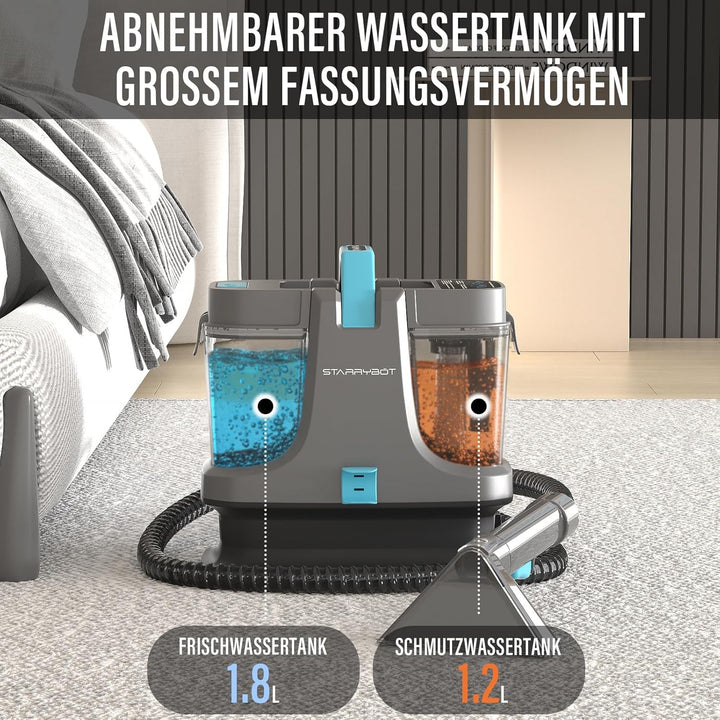 STARRYBOT 1500W Tragbarer Waschsauger