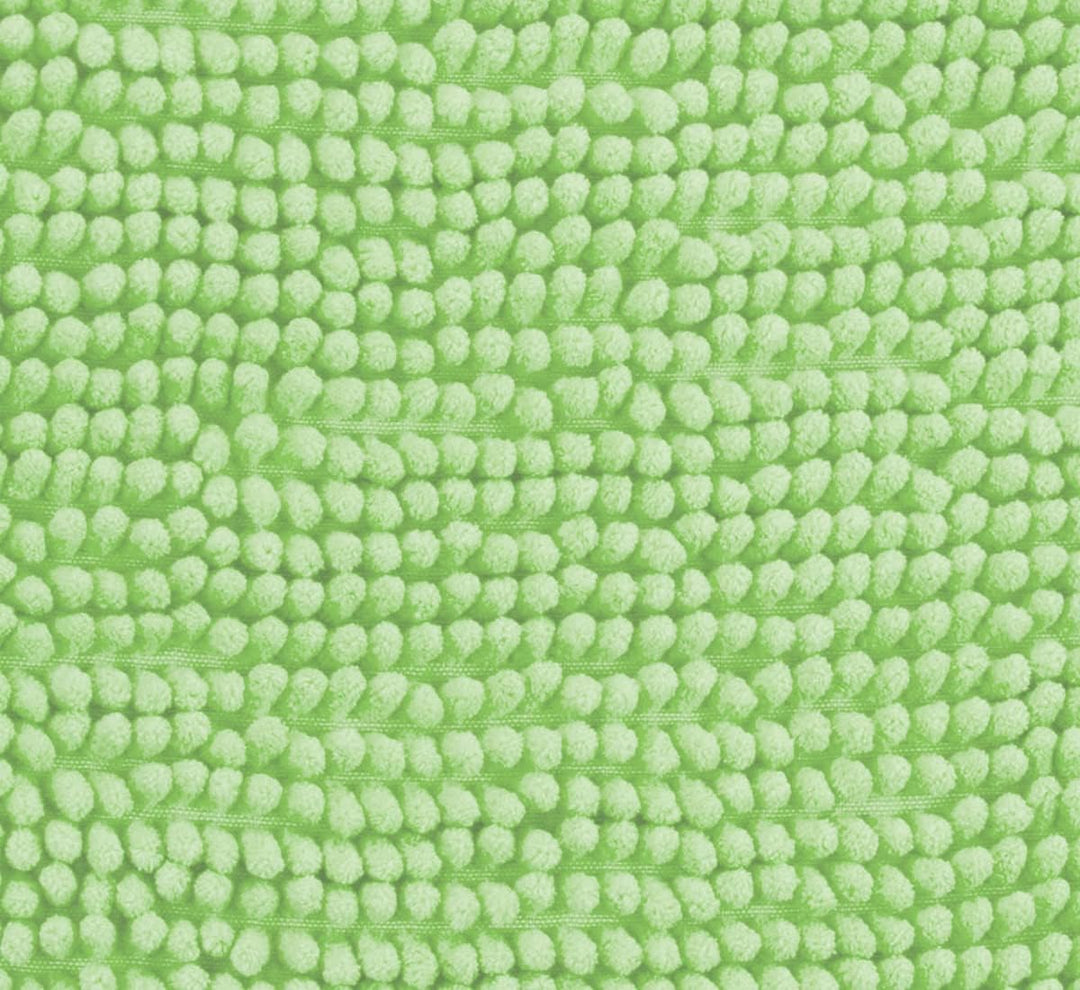Brandsseller Moderne Chenille Badmatte Duschmatte Badeteppich im Shaggy Style (50x80 cm, Grün) 50x80