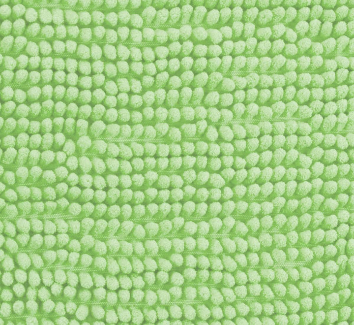 Brandsseller Moderne Chenille Badmatte Duschmatte Badeteppich im Shaggy Style (50x80 cm, Grün) 50x80