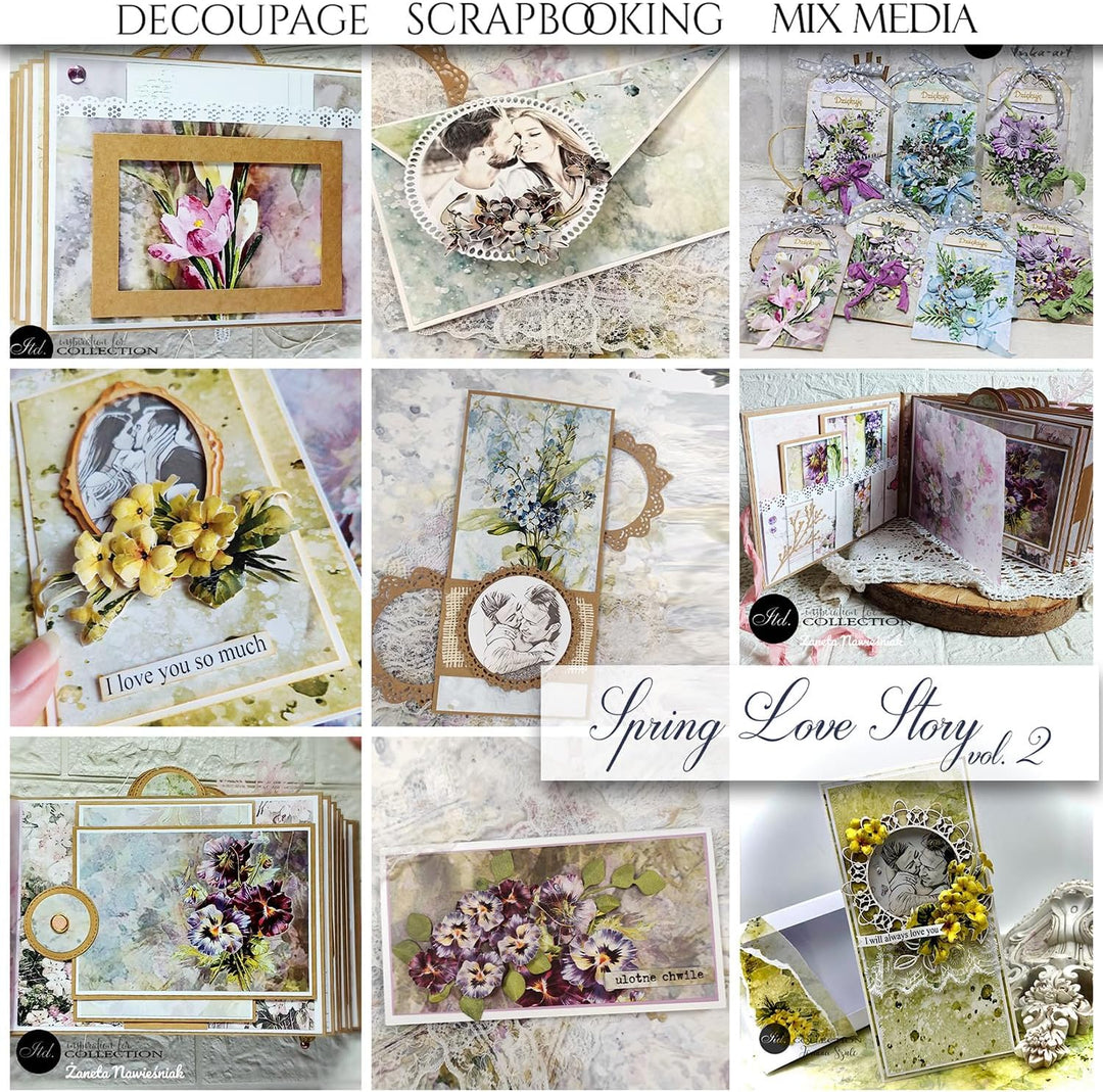 ITD Collection - Scrapbook Papier - Scrapbooking Set - Motivpapier zum Basteln - Dekorpapier 12x12 i