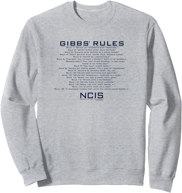 NCIS Gibbs Rules Sweatshirt