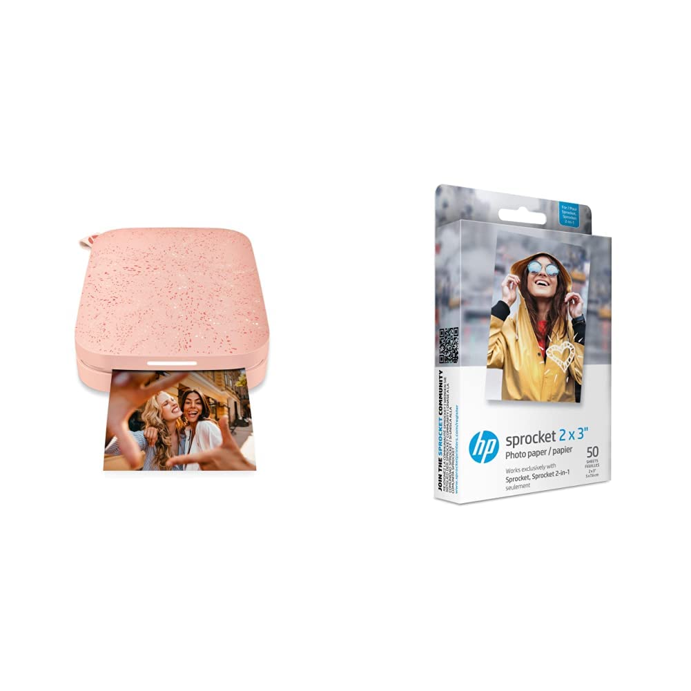 HP Sprocket Portable Photo Printer (2nd Edition) – Instantly Print 2x3 Sticky-Backed Photos from You