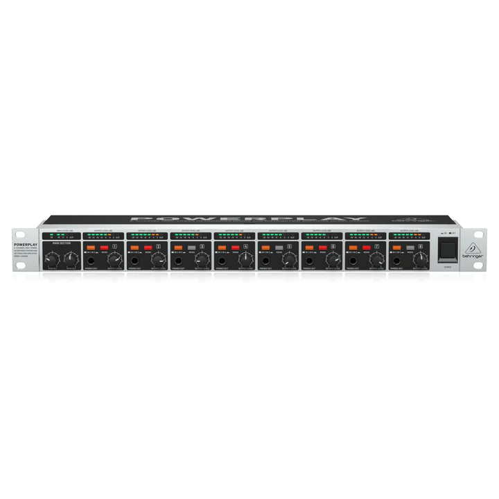 Behringer POWERPLAY HA8000 V2 8-Kanal-Hochleistungs-Kopfhörer-Misch- und Verteilverstärker, POWERPLA