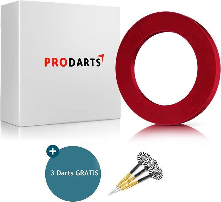 ProDarts Dart Surround Für Alle Marken-Dartscheiben – Dart Auffang-Ring In Rot – Hochwertige Stabile