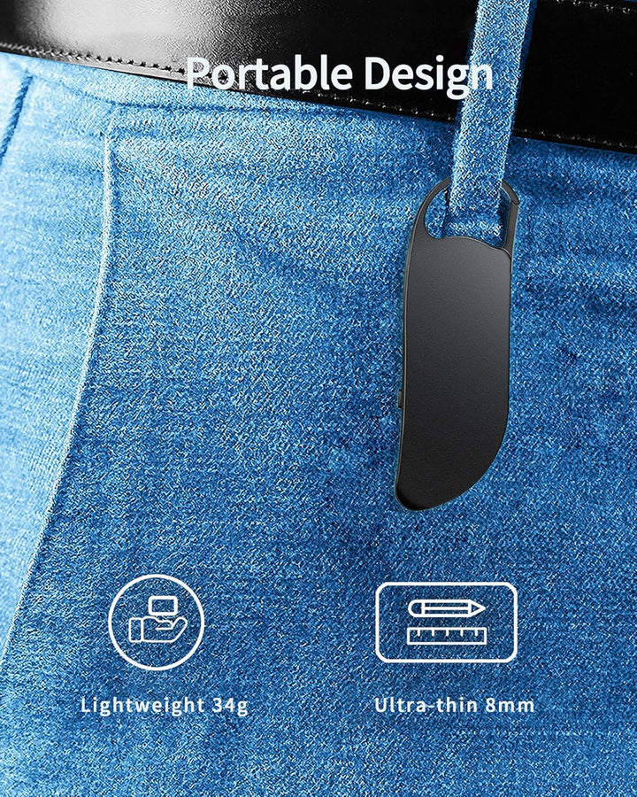 64GB Mini Digitales Diktiergerät, 1536KB Aufnahmegerät mit Voice Activated, Voice Recorder mit Wiede