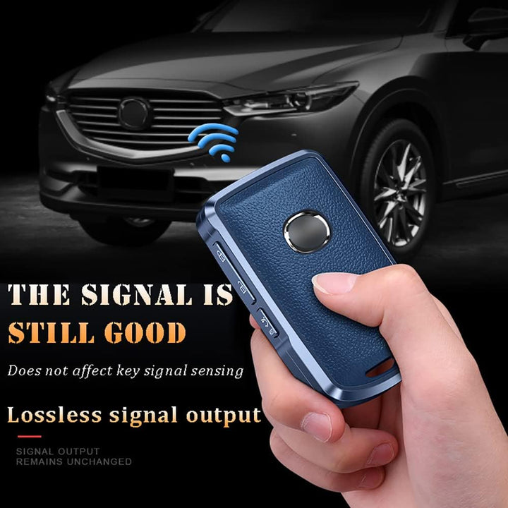 KUNIO Schlüsselhülle Passt für Mazda 3 Alexa CX-4 CX-5 MX5 CX-8 CX-9 CX-30 CX30 2019-2022 Aluminiuml