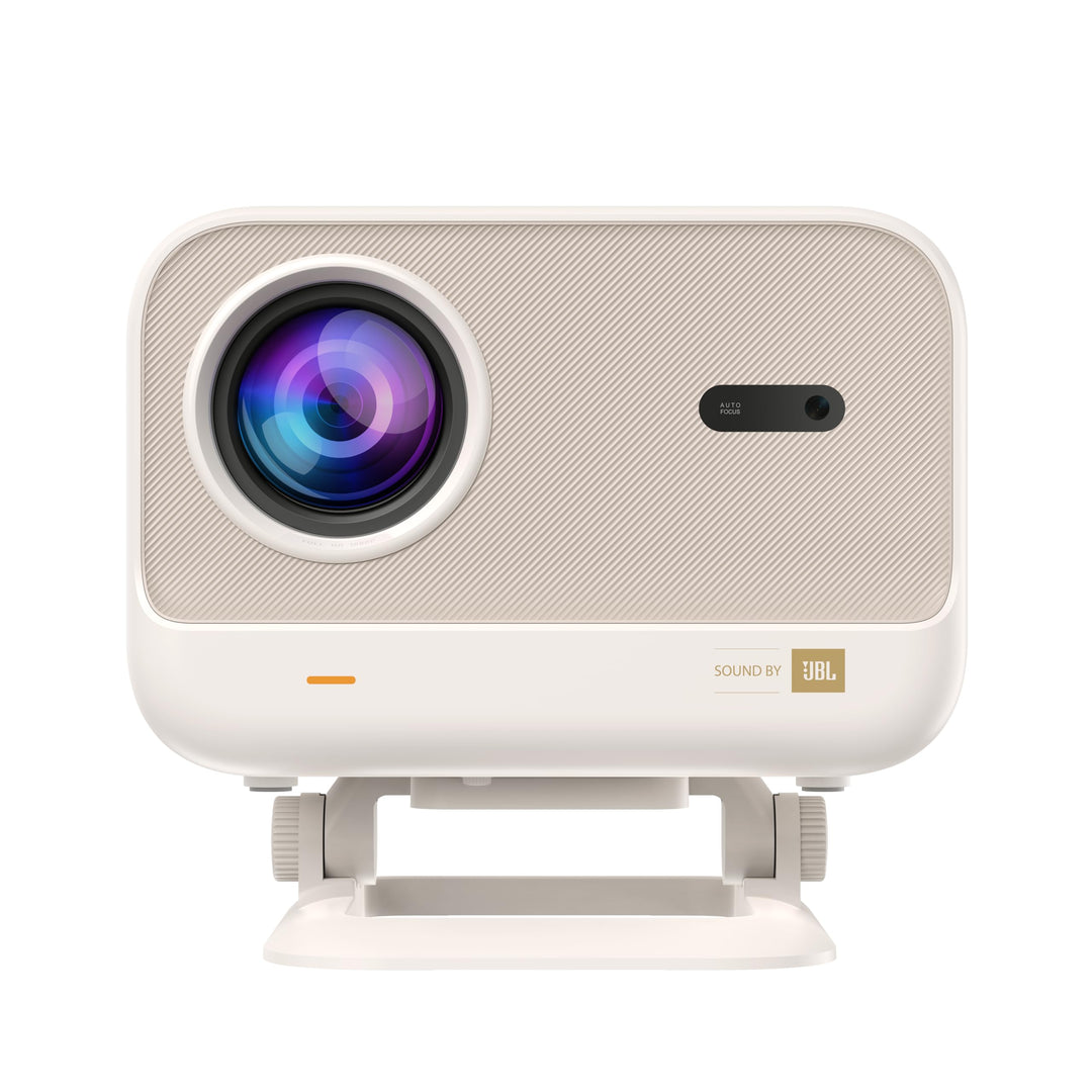 Yaber Tragbarer Aussenprojektor L2+ 4K WiFi6 und Bluetooth, Autofokus, integriertes Android-System,