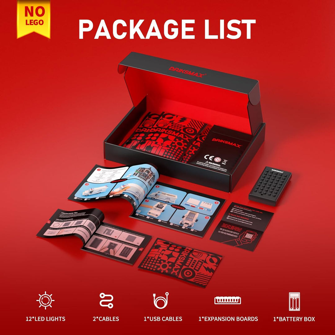 BRIKSMAX Led Beleuchtungsset für Lego Schlitten des Weihnachtsmanns - Compatible with Lego 40499 Bau