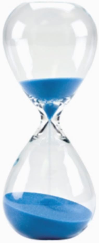Sanduhr, farbig, Glas, ideal als Weihnachtsgeschenk oder zum Geburtstag 30 Minutes blau, 30 Minutes