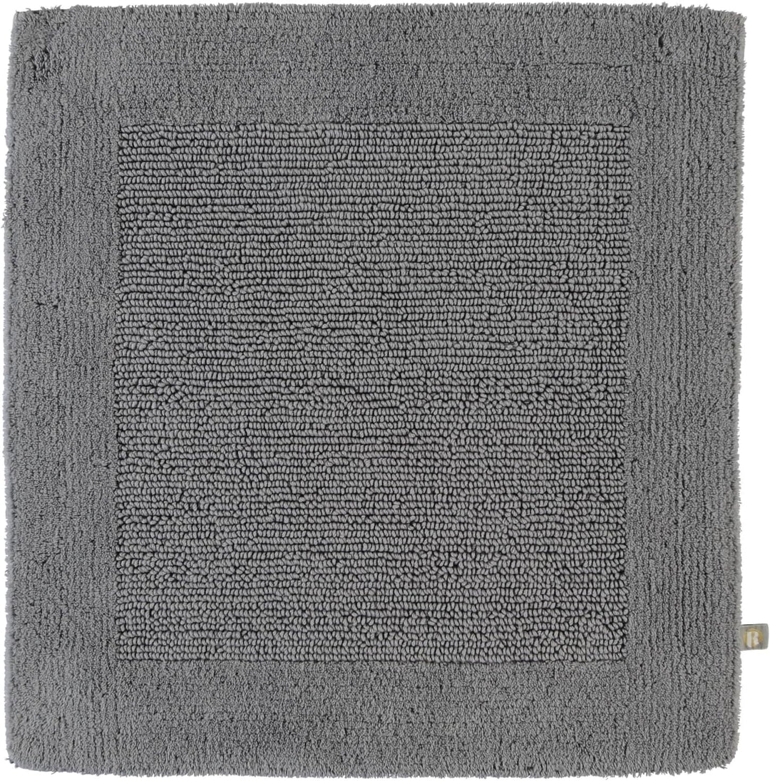 RHOMTUFT Prestige Badvorleger, 100% Baumwolle, 85 Kiesel, 60 x 60 cm, WC-Vorleger ohne Passform 60 x
